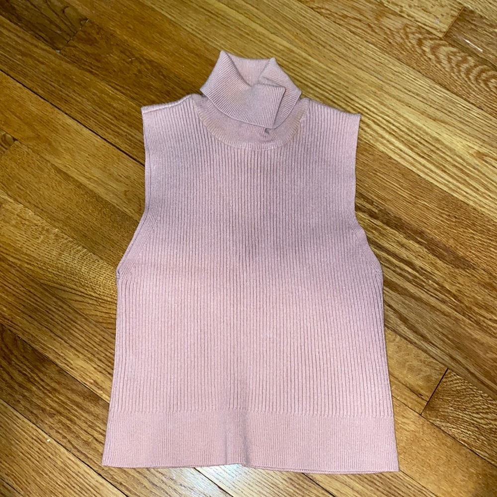 Turtle neck sweater knit top